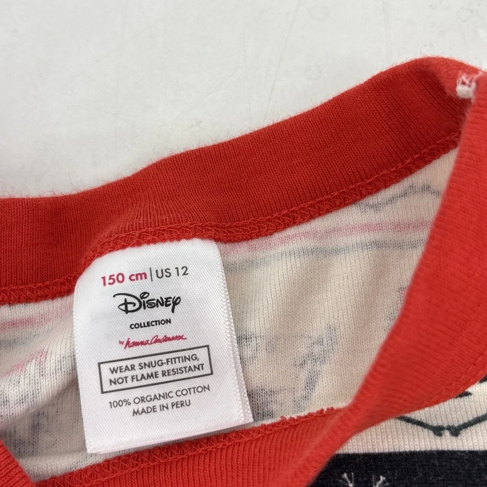 Hanna Andersson Disney Kids The Nightmare Before Christmas Pajama‎ Top Size 12